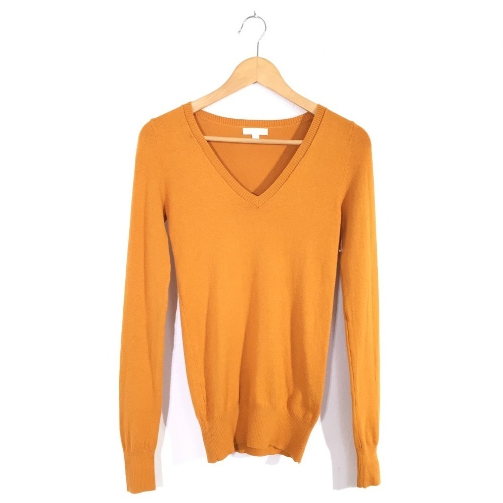 Abound Mustard Yellow V Neck Cardigan Sweater XXS